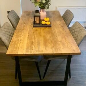 Rustic Solid Wood Dining Table