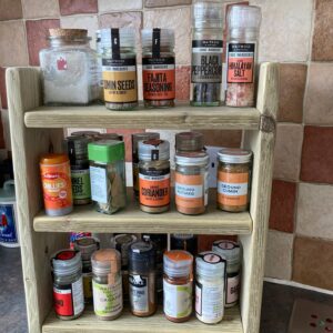 Rustic Wooden Spice Rack