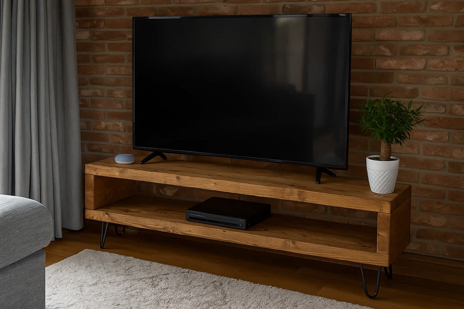 Rustic Wooden TV Stand-Unit - Image 3