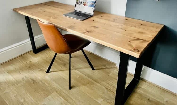 Rustic Solid Wood Desk - Image 7