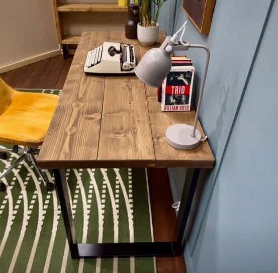 Rustic Solid Wood Desk - Image 10