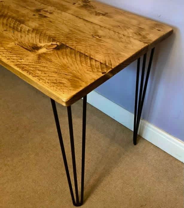 Rustic Solid Wood Desk - Image 11