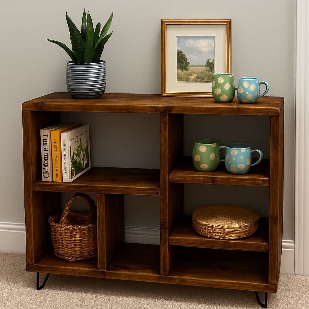 Rustic Solid Wooden Storage Unit Large