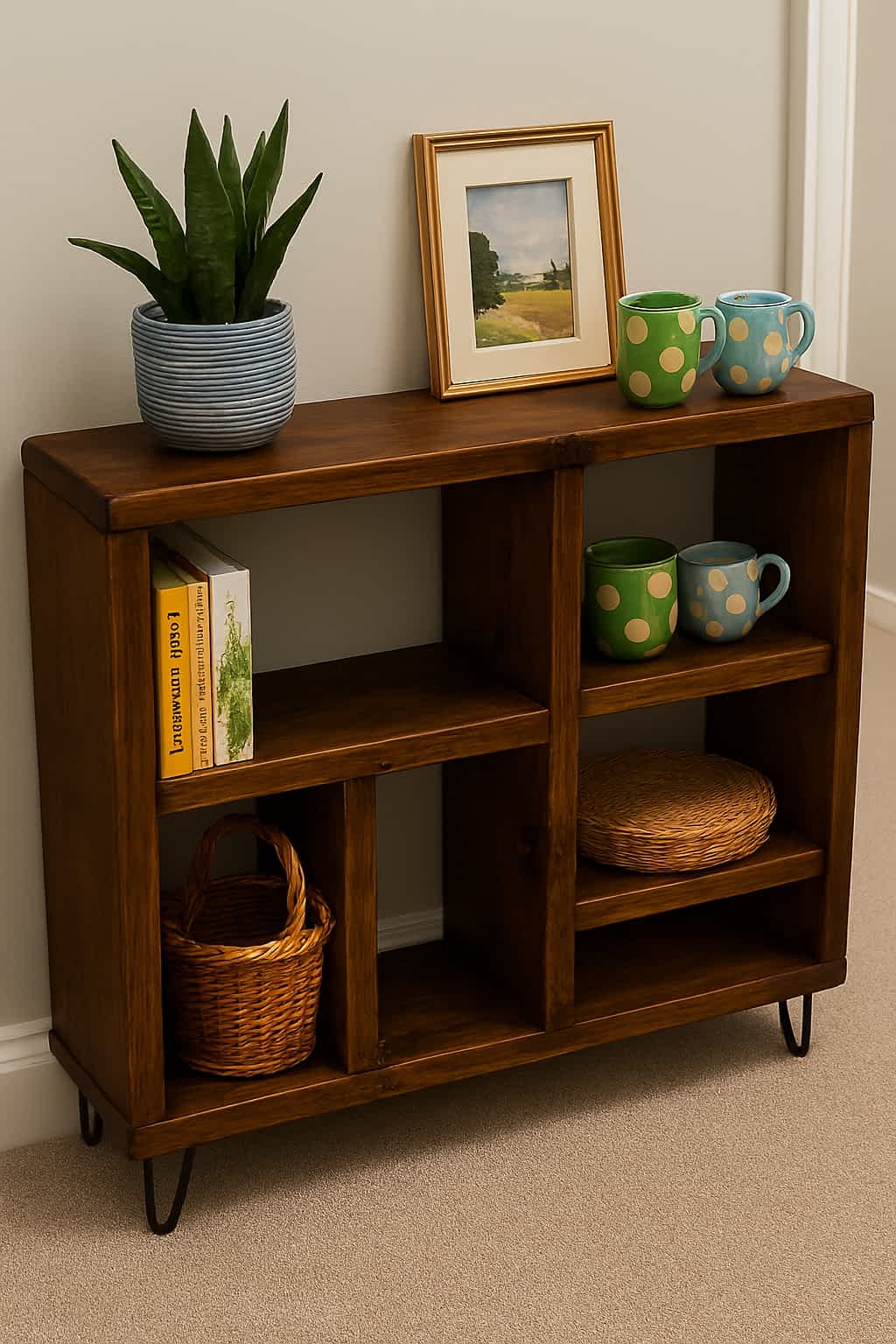 Rustic Solid Wooden Storage Unit Large - Image 3