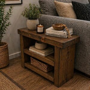 Rustic Solid Wooden Wooden Side Table